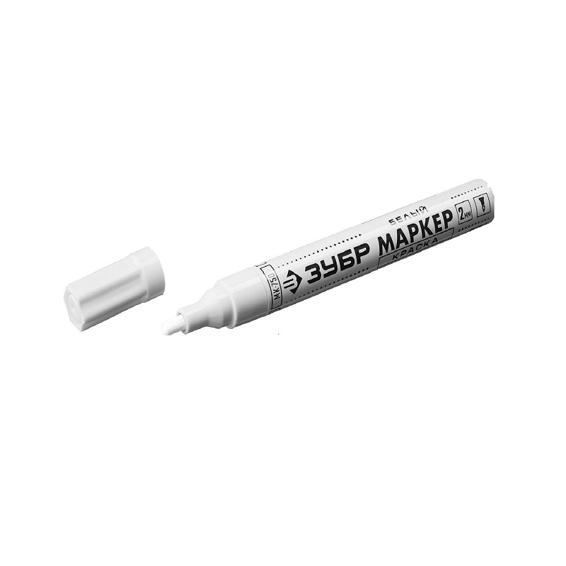 marker-kraska-zubr-belyj-2-4-mm