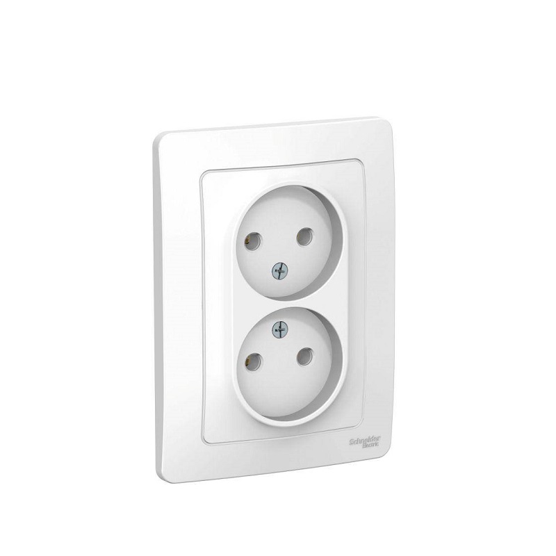 Розетка 2-м СП BLANCA 16A 250B без штор.без зазем.бел