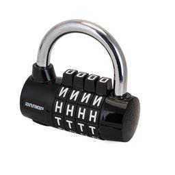 Замок навесной АЛЛЮР ВС1К-60/7 черн. кодовый d 7 мм