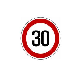 Знак 3.24 "Ограничение максимальной скорости 30 км/ч"
