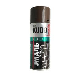 Эмаль KUDO коричневая глянц. универс. аэроз.