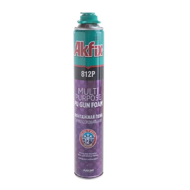 Пена монтажная проф. ПУ зимняя Akfix 812Р 850 гр*