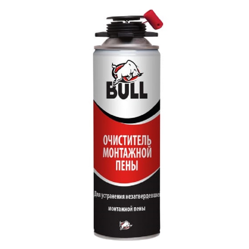 Очиститель  монтажной пены Bull 500 мл