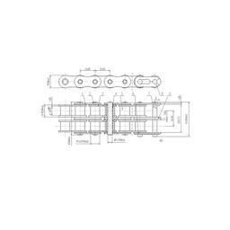 Цепь приводная 12В-2 X3 DH