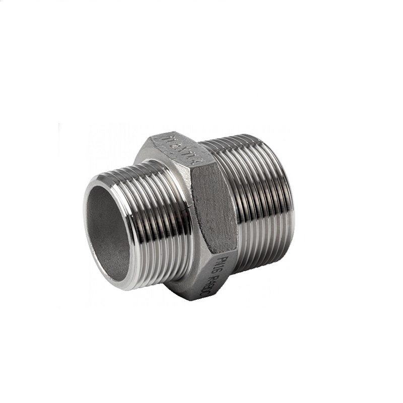 Ниппель переходной 1 1/4" х 1" (AISI304, 08Х18Н10, Ду 32 (42,4) х Ду 25 (33,7), НР/НР)