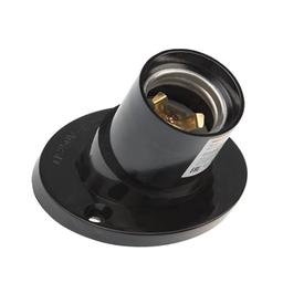 Патрон Е27 карболит настен.,чёрн. наклонный  IP 20