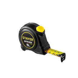 Рулетка STAYER АutoLock автомат.фиксация 5м х 25мм