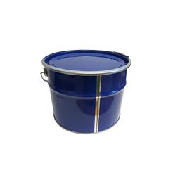 Ведро металлическое с крышкой на обруче 10л синее