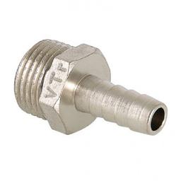 Штуцер шланговый 1/4" (AISI304, 08Х18Н10, Ду 8 (13,5), НР/ёрш (8 мм)