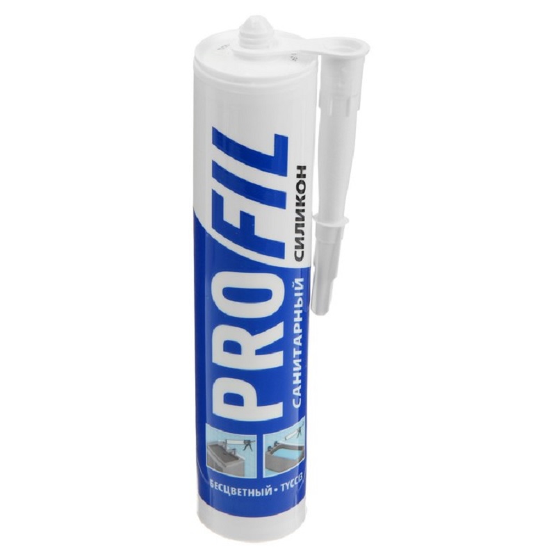 Герметик Soudal Profil силикон.санит.бесцветный 270 мл*