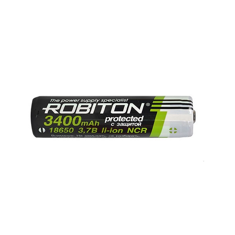 Аккумулятор Robiton 18650 3400mAh PAN3400 с защитой