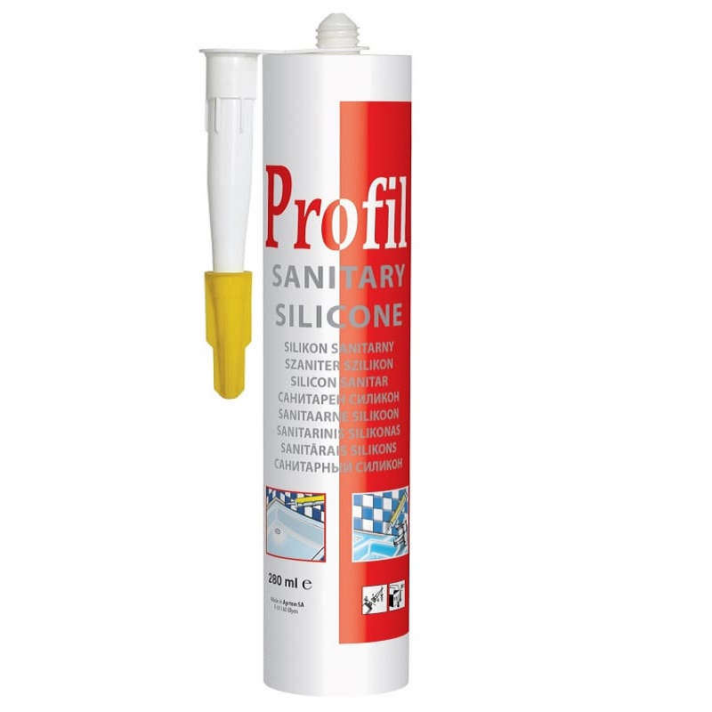Герметик Soudal Profil силикон.санит.белый 270 мл*