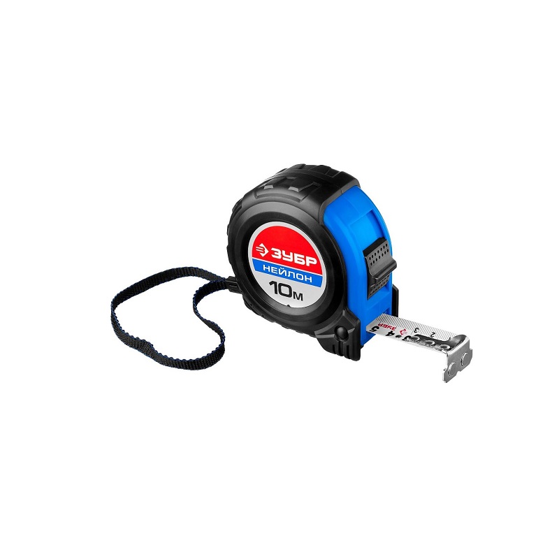 Рулетка ЗУБР Профессионал, нейлон 10 м х 25 мм