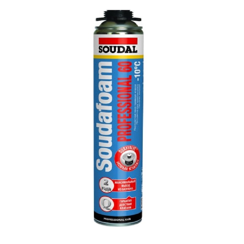 Пена монтажная проф. SOUDAL Professional зимняя 60л 750мл*