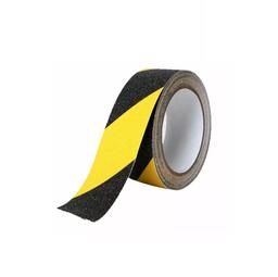 Лента противоскользящая самоклеющаяся, жёлто-чёрная 50ммх18,3м