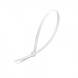 Хомут-стяжка нейлоновая 5х400 белая (100 шт)