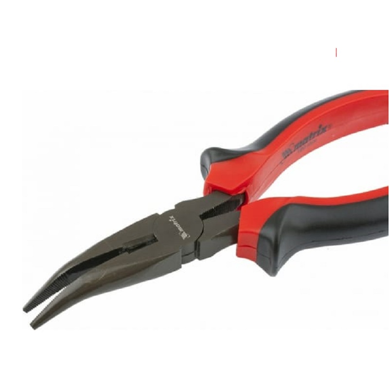 Длинногубцы Matrix Black Nickel изогнутые 180 мм