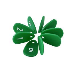 Бирка для ключей зелёная