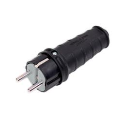 Вилка прямая кауч. длинная 2P+PE 1х16А 220-240V IP44 