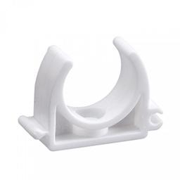 Клипса для труб 16 мм белая