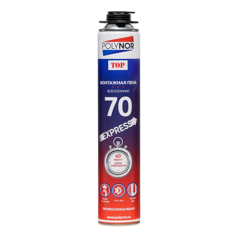 Пена монтажная проф. POLYNOR 70 EXPRESS FOAM всесезонная*