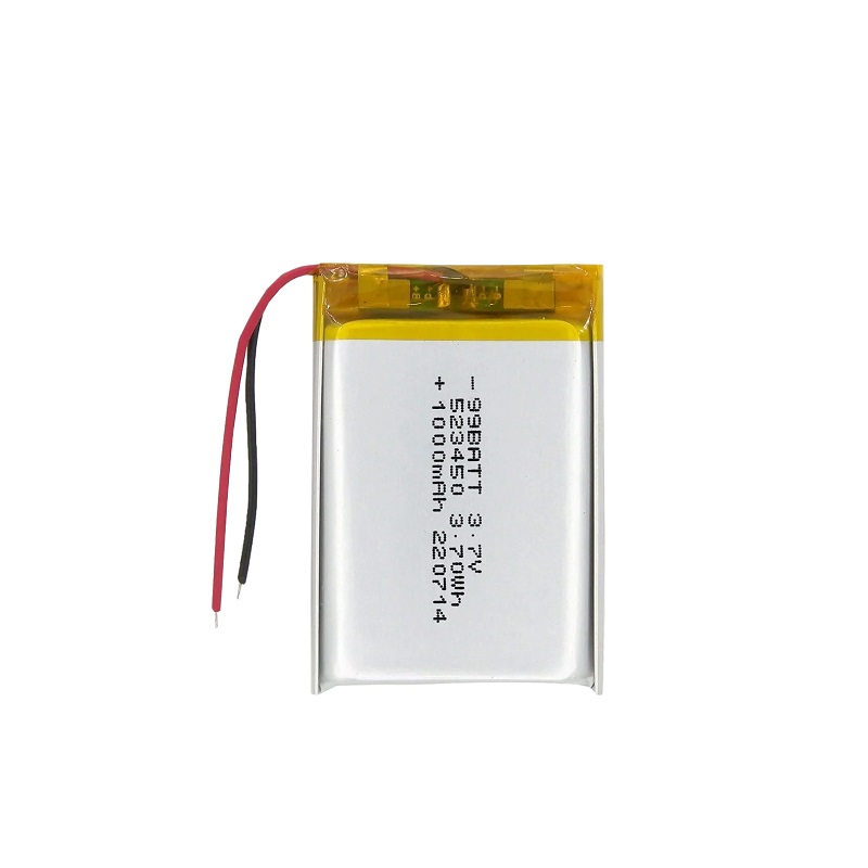 Аккумулятор 523450 1000 mAh, 3,7V 50х34х5,2 мм