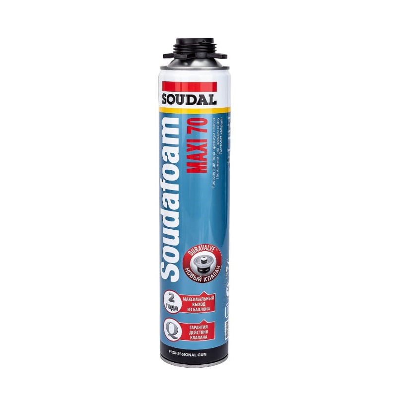 Пена монтажная проф. SOUDAL MAXI 70л 870 мл *