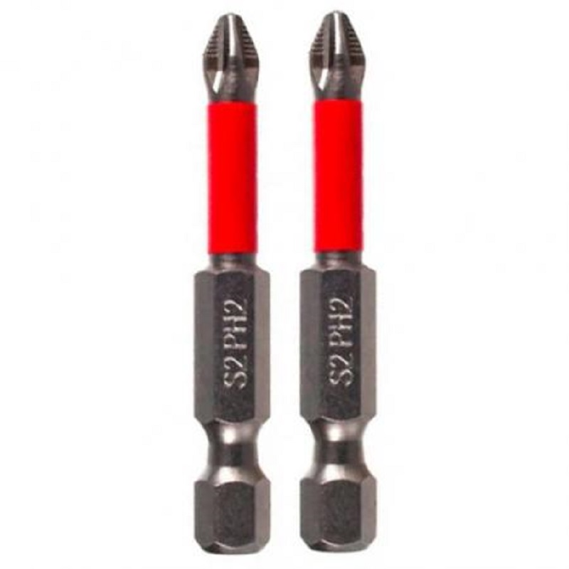 Бита 1/4 Е6,3 S2 Ph2-50 мм с магнитной насадкой Quadro Torsion 2 шт