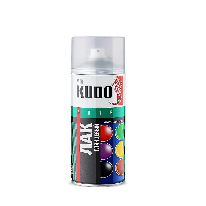 Лак аэрозольный KUDO глянцевый 