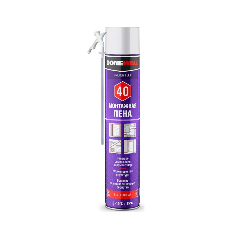 Пена монтажная бытовая DONEWELL ENERGY FLEX 40
