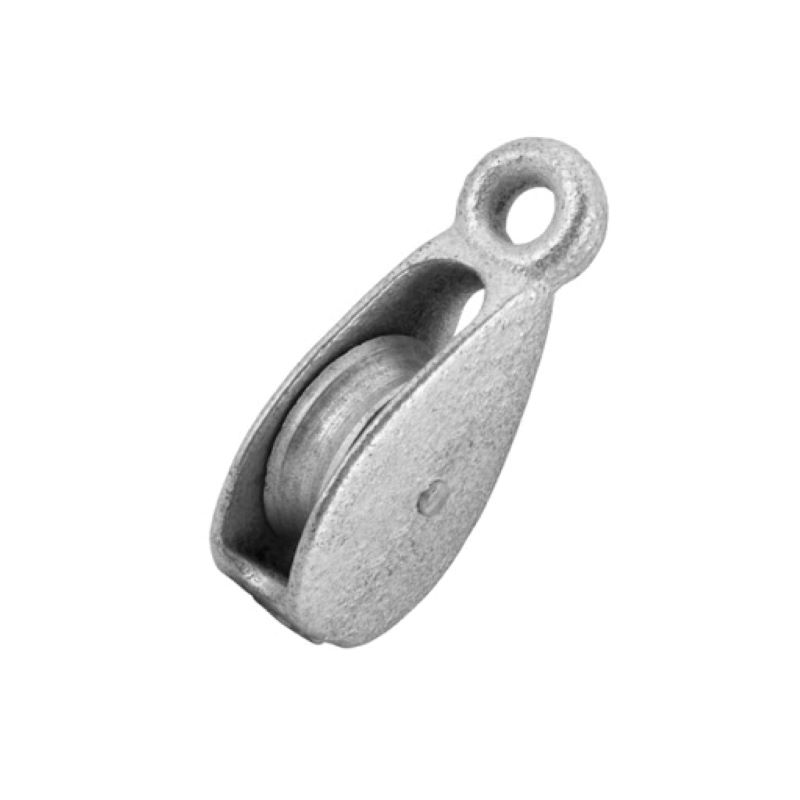Блок одинарный металл. 1 1/2" (40 мм) для каната 9 мм (1 шт)