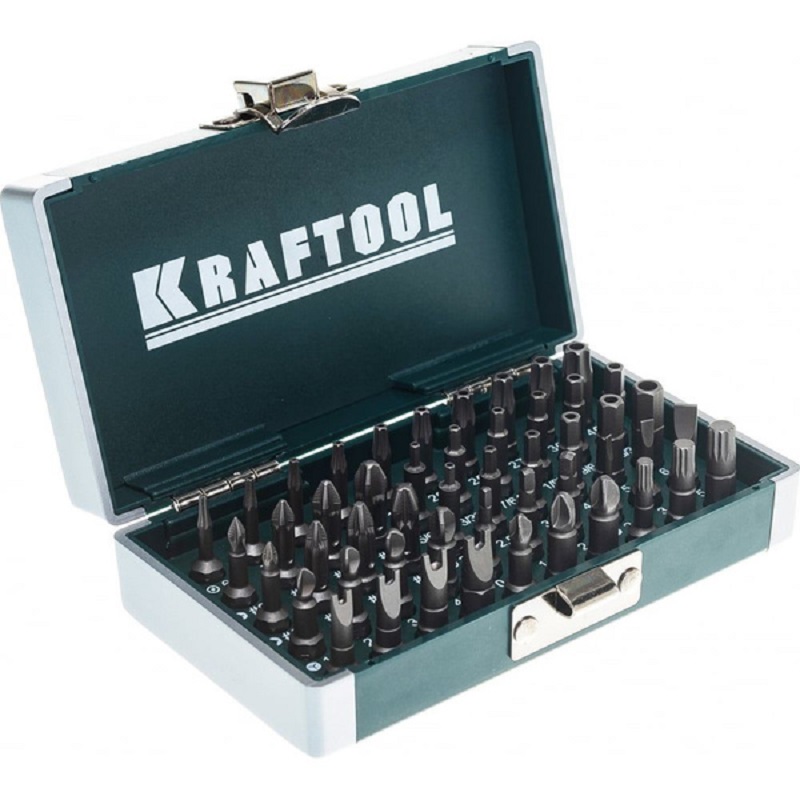 Набор кованных торсионных бит KRAFTOOL X-Drive, 50 шт